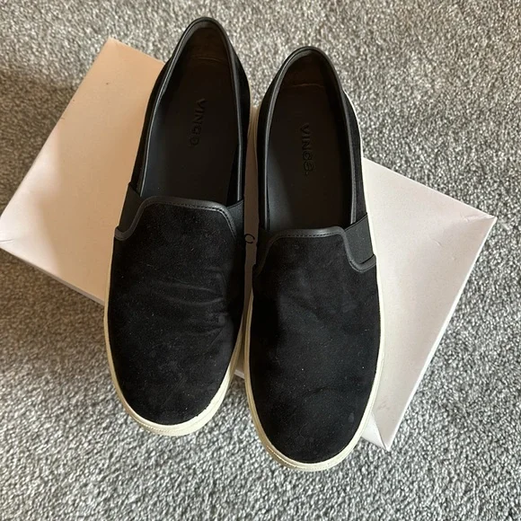 Vince Preston black suede shoes - Picture 2 of 7
